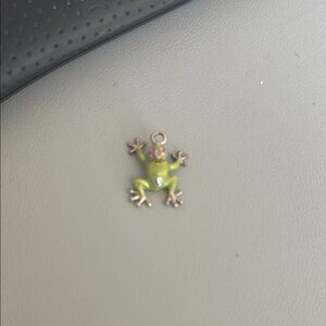 Green Frog Charm Pendant